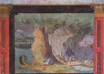 Scène de l'Odyssée, fresque romaine (fin du iie siècle av. J.-C.)