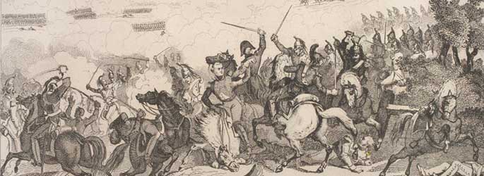 Bataille de Vauchamps par Jean-Baptiste Réville. Source : McGill University Libraries