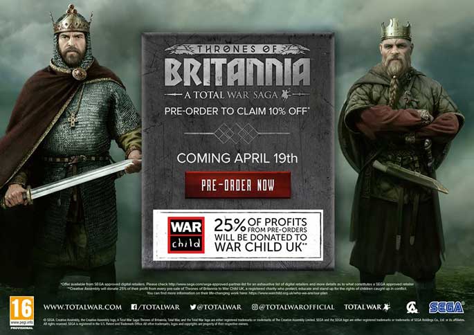 Total War Saga : Thrones of Britannia trouve une date de sortie
