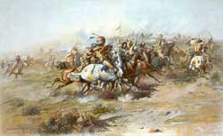 The Custer Fight par Charles Marion Russell (1903)