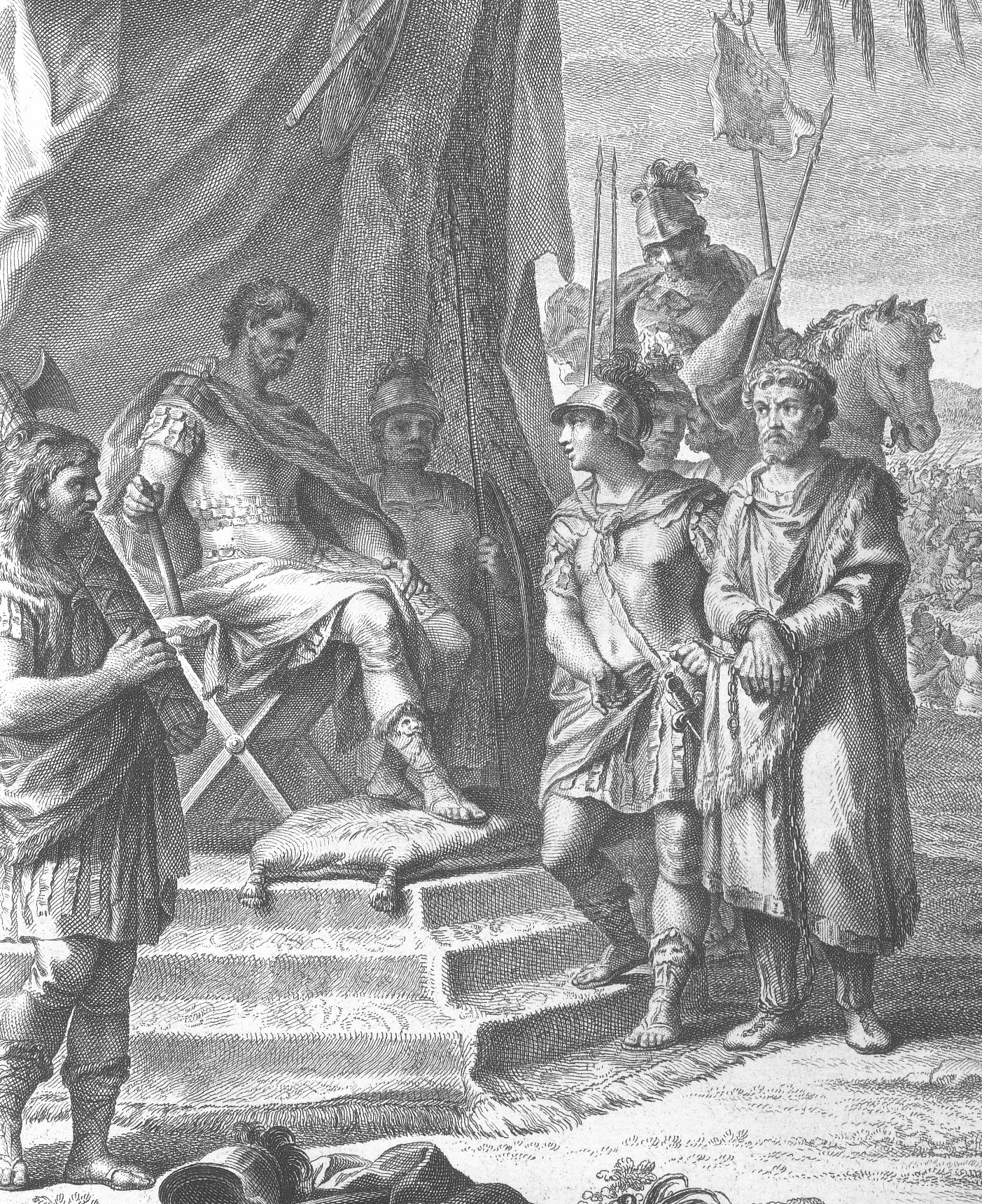 Jugurtha emprisonné par les Romains par Joachin Ibarra (1772)