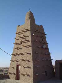 Minaret de la Mosquée Djingareyber de Tombouctou (XIVème siècle)