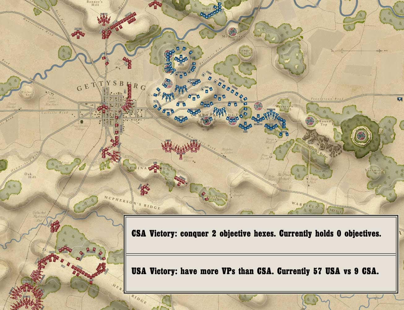 Test de Gettysburg : The Tide Turns