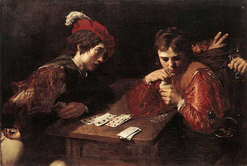 Analyse d'une œuvre de Painkiller : Les joueurs de cartes de Theodoor Rombouts