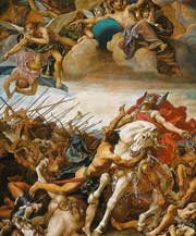 Bataille de Tolbiac, fresque du Panthéon (Paris) de Paul-Joseph Blanc vers 1881