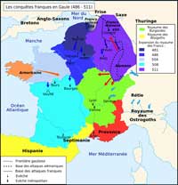 Les conquêtes franques en Gaule (486-511)