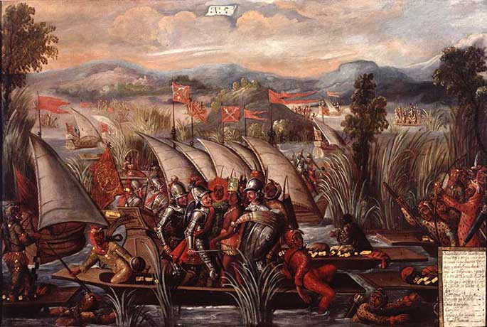 
Capture de Cuauhtémoc, Peinture du XVIIe siècle.