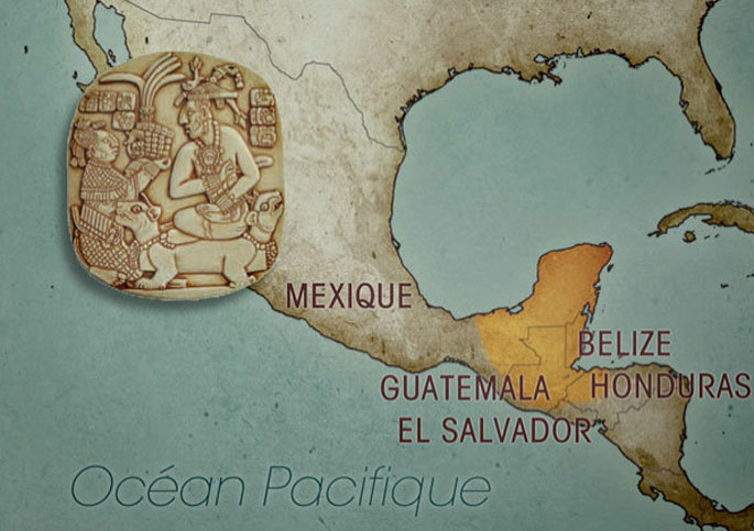 Aire géographique où la civilisation maya s'est développée.