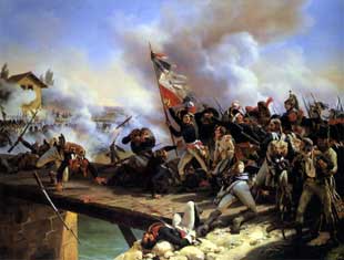 La Bataille du Pont d'Arcole, par Horace Vernet, 1826.