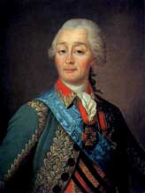 Portrait de Souvorov peint par Xavier de Maistre.