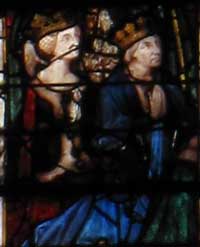 Jacques II de Bourbon et son épouse Jeanne II de Naples (Chapelle de Vendôme, Cathédrale de Chartres)