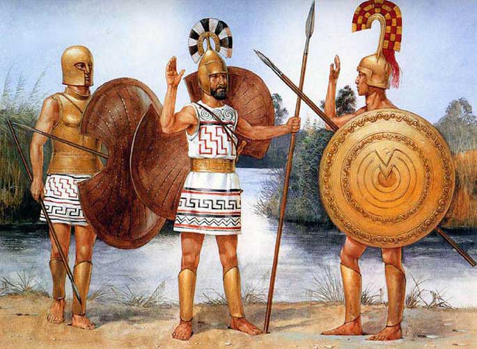 Hoplites de l'époque archaïque.