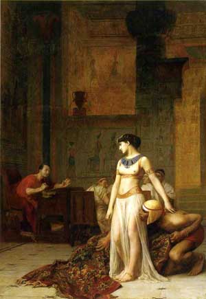 Cléopâtre et César par Jean-Léon Gérôme, 1866..