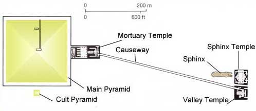 Plan d'un complexe pyramidal canonique.