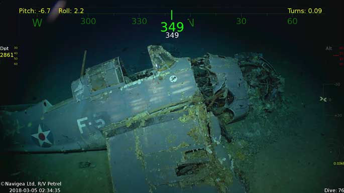 L'épave de l'USS Lexington retrouvée