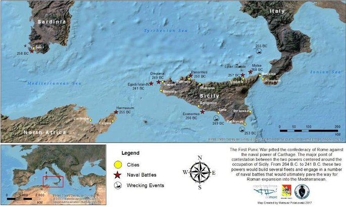 La bataille navale des îles Égades : quand la mer livre les indices de l’affrontement entre Rome et Carthage
