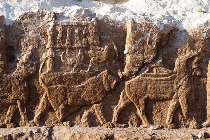 Des bas-reliefs assyriens rares découverts au Kurdistan irakien