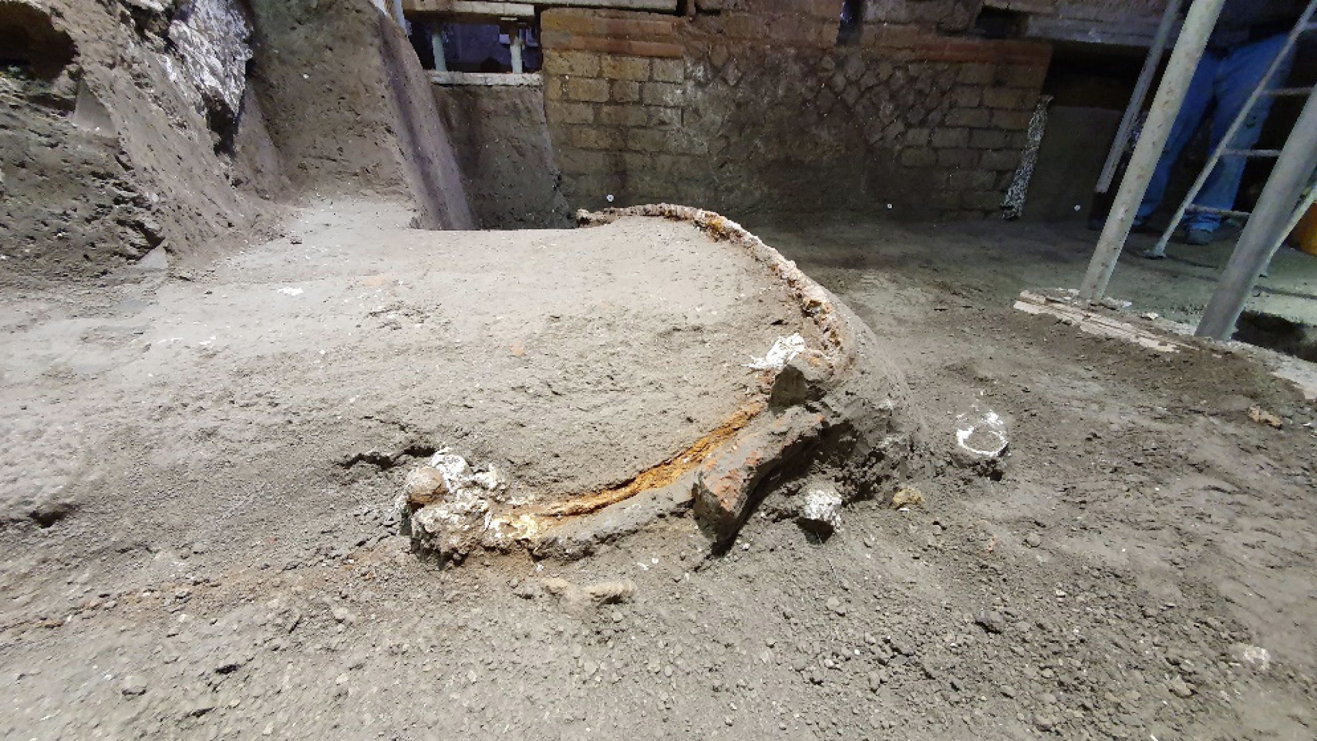 Un char d'apparat découvert à Pompéi