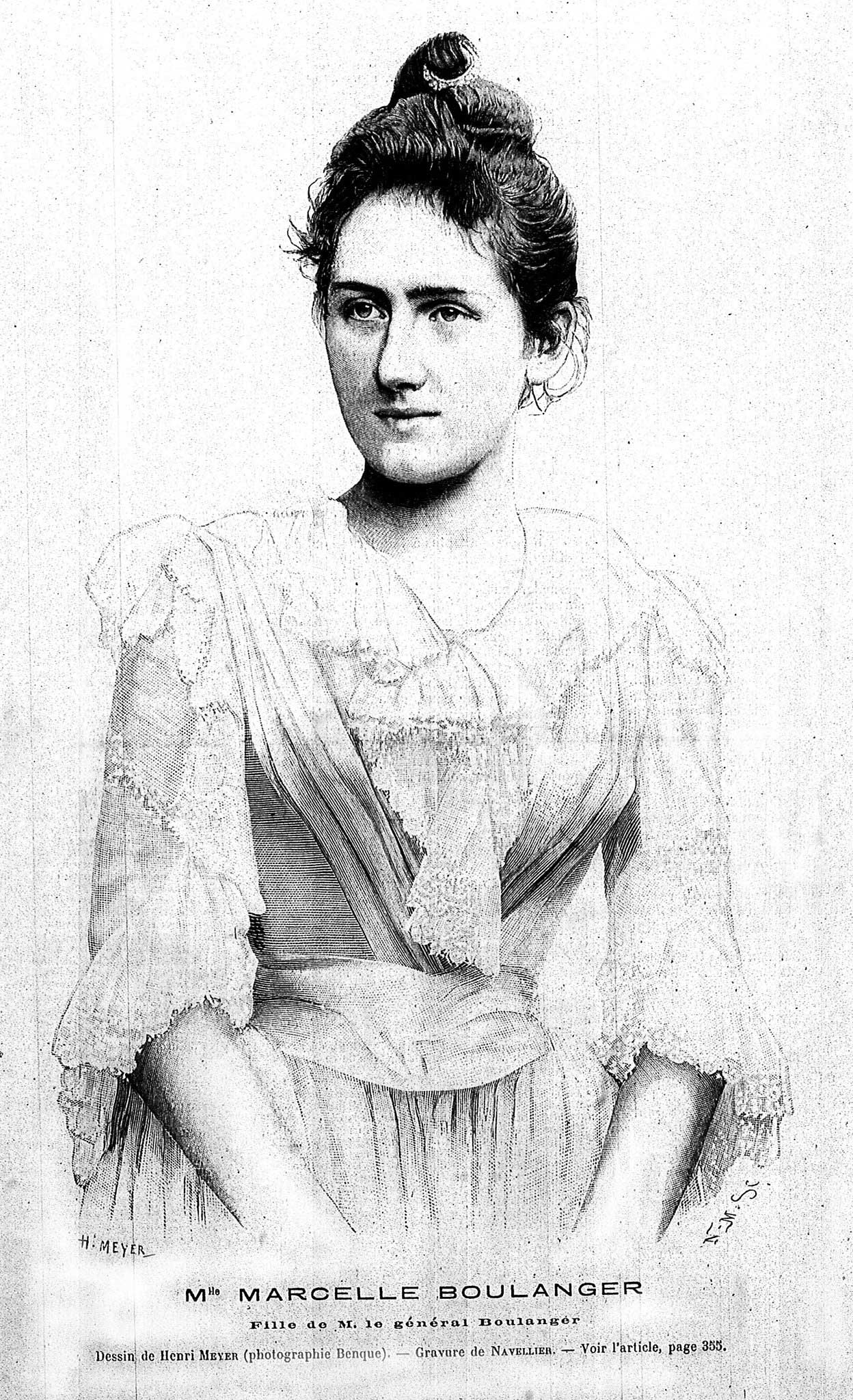 Marcelle Boulanger, épouse de Driant.