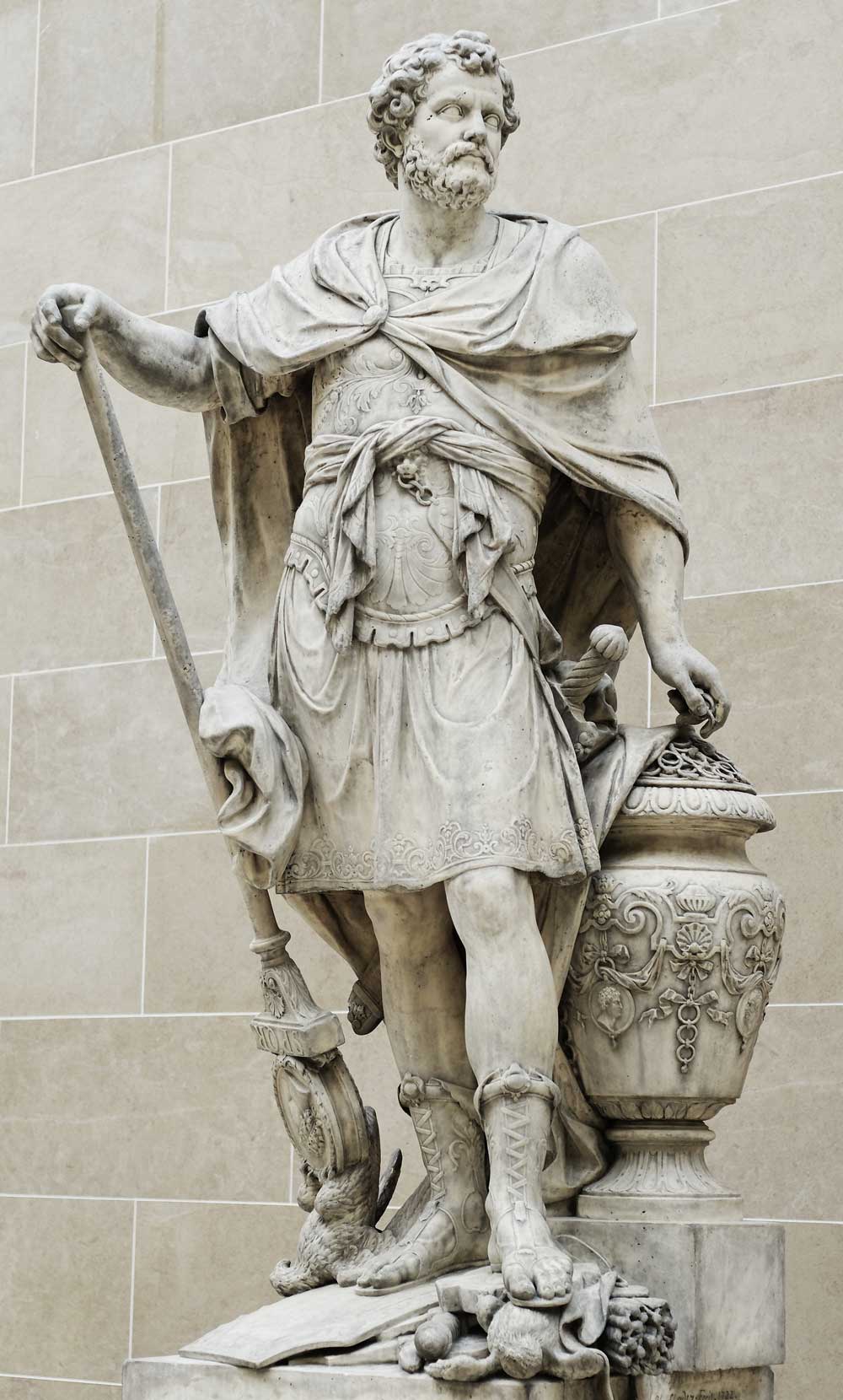 Hannibal Barca, sculpté par Sébastien Slodtz. Louvres
