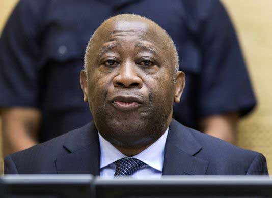 Laurent Gbagbo, le 19 février, devant la Cour pénale internationale, à La Haye.