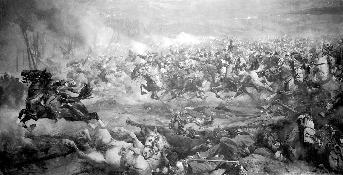 La bataille de Reichshoffen, 6 août 1870, par Aimé Morot.
