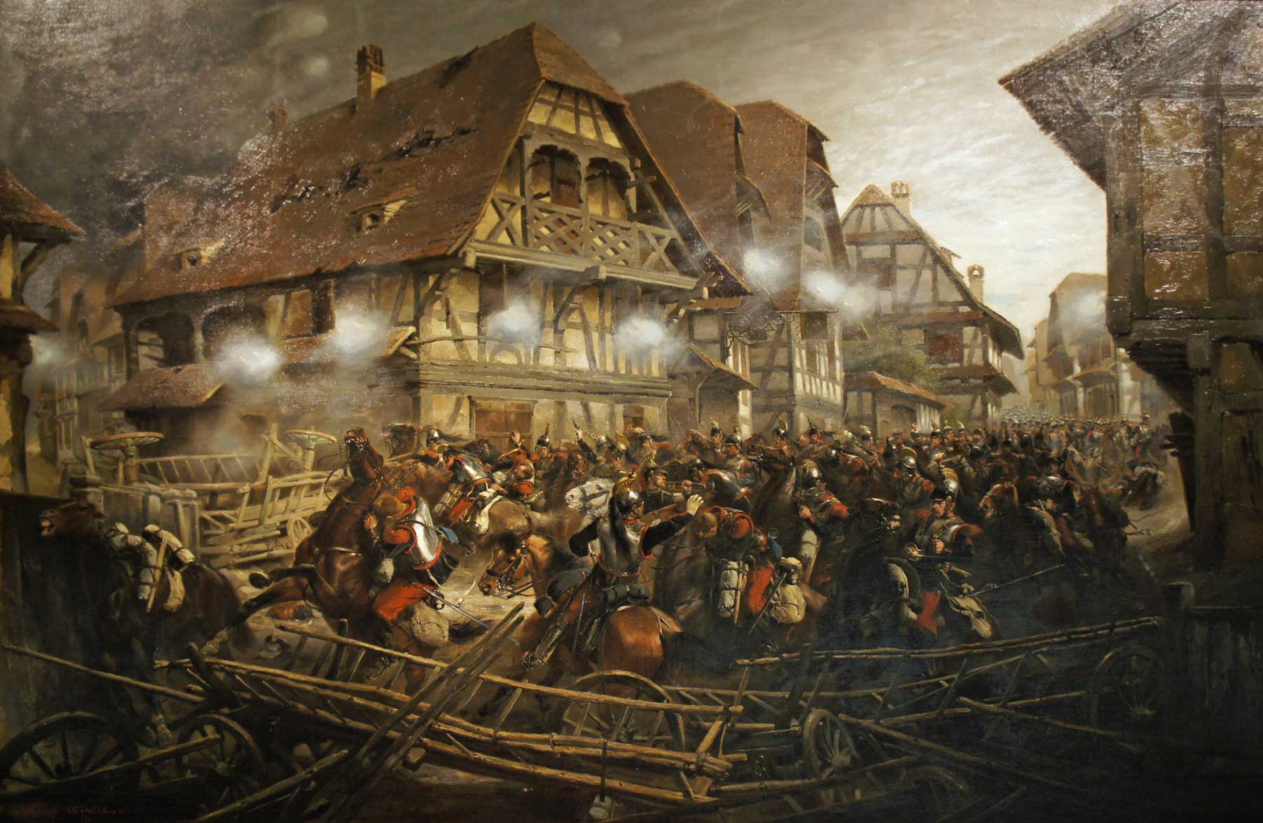 Les cuirassiers pris au piège dans Morsbronn, par Edouard Detaille.