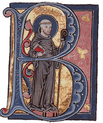 Bernard de Clairvaux, manuscrit du xiiie siècle
