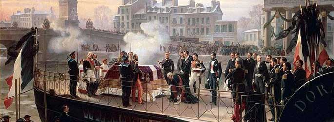 Retour des cendres de Napoléon Ier de Sainte-Hélène. 14 décembre 1840 : L'arrivée de La Dorade à Courbevoie
