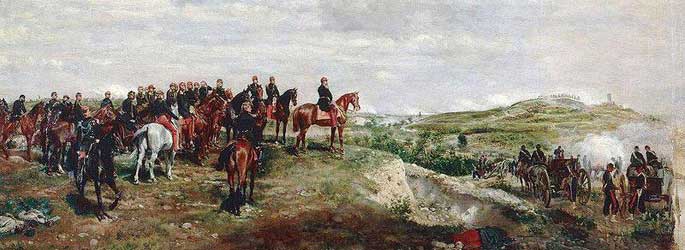  Napoléon III à la bataille de Solférino, par Jean-Louis-Ernest Meissonier (1863), exposé au Musée national du Château de Compiègne.