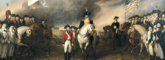 Capitulation de Cornwallis à Yorktown par John Trumbull (1820)