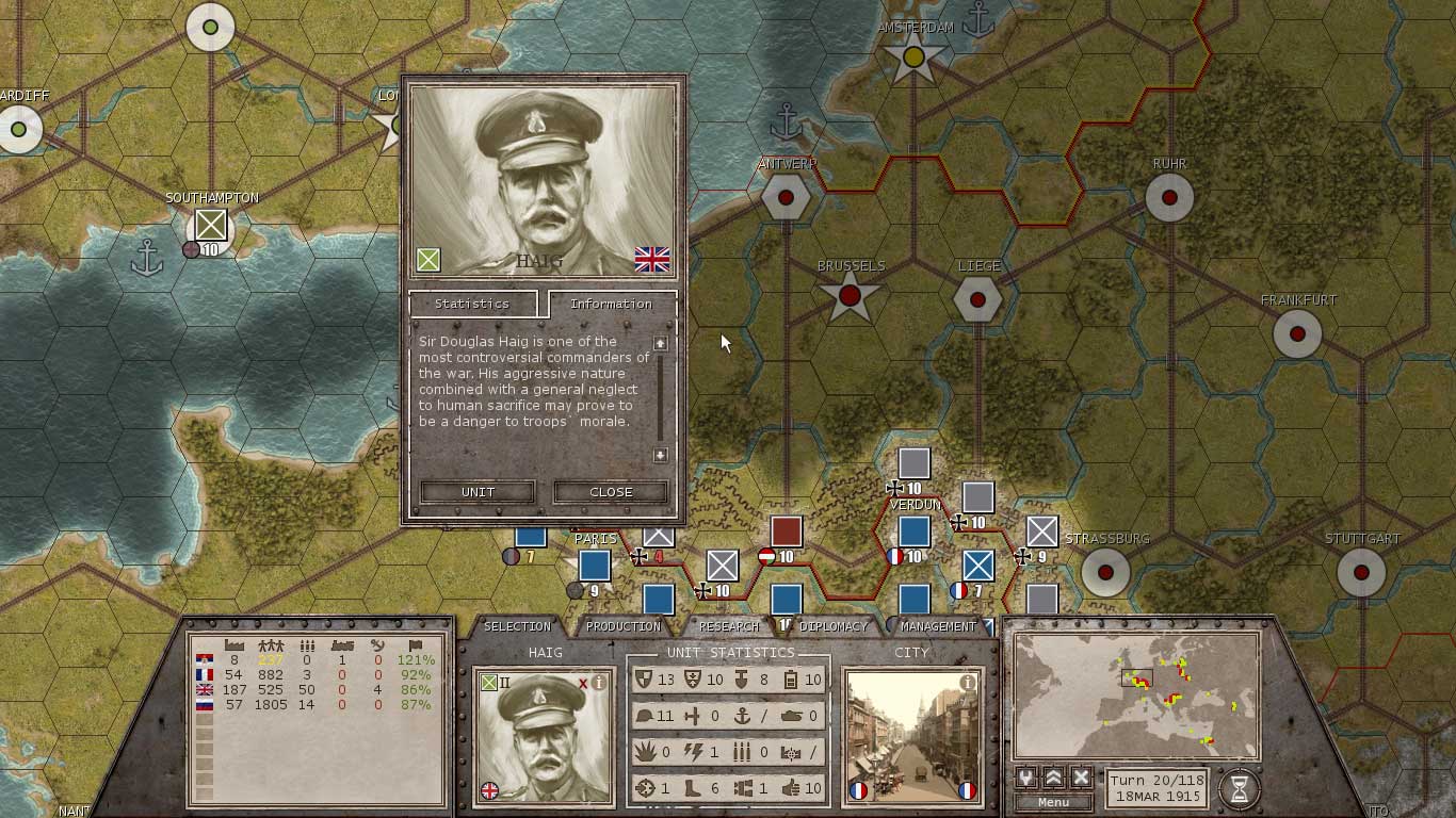 Test de Commander : The Great War