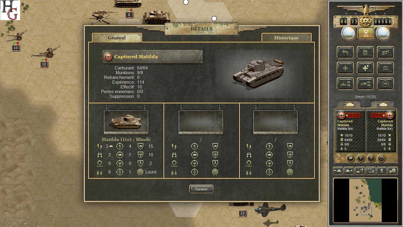Test de Panzer Corps : Afrika Korps