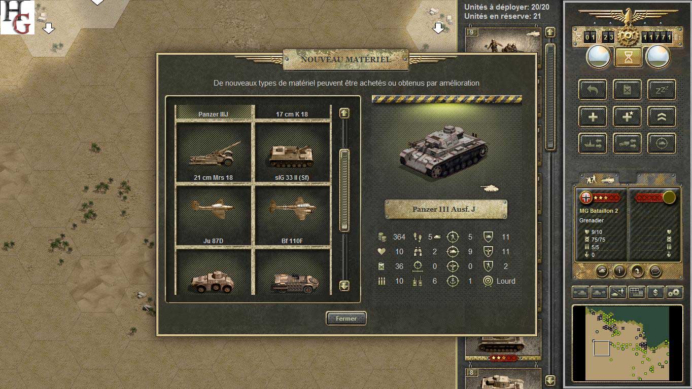 Test de Panzer Corps : Afrika Korps